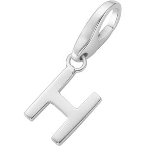 Giorgio Martello letter H charm | bedel | hanger | gerhodineerd zilver 925/000 | memorie sieraad herinnering |