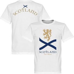 Schotland the Brave T-Shirt - Wit - Kinderen - 140