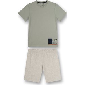 Sanetta pyjama jongen short Dusty Green maat 140