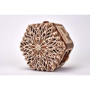 Wood Trick – Modelbouw 3D houten puzzel – ‘Mystery flower’ (WDTK045) – 278 stuks - Geen lijm noch verf nodig!