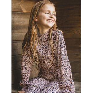 LOOXS Little 2601-7817-897 Meisjes Jurk - Maat 92 - lila dessin van 97% Cotton 2% Polyester 1%lycra