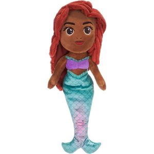 Ariel - Disney De Kleine Zeemeermin Pluche Knuffel 40 cm {Speelgoed Knuffelpop voor kinderen jongens meisjes | Disney The Little Mermaid Plush Toy | Zee Meermin Ariel, Aquata, Alana, Andrina, Arista, Attina, Adella