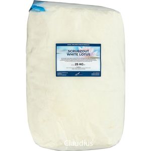 Scrubzout White Lotus - 25 kg - Hydraterende Lichaamsscrub