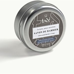 Tadé scheerzeep in blik