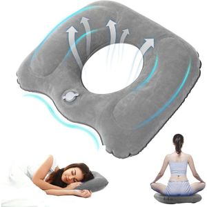Orthopedisch opblaasbaar zitkussen - Donutkussen voor stuitbeenkussen - Ergonomisch en draagbaar