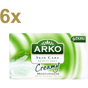 ARKO Skin Care Beauty Zeep – Romig & Hydraterend – 6x 90 g – Met Verzachtende Crèmeformule - Voordeelverpakking