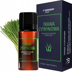 Wessper Citroengras Olie | Etherische Olie | Essentiële Olie voor Aromatherapie | Geurolie | Aroma Olie | Aroma Diffuser Olie | Lemongrass | 100% Puur | Citroengrasolie - 10ml
