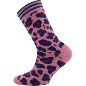 Kindersokken Oudroze met Wildlife print - 23/26