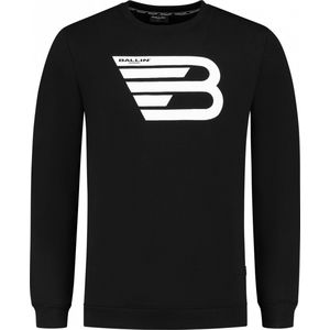Ballin Amsterdam - Heren Slim fit Sweaters Crewneck LS - Black - Maat XL