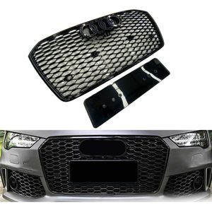 Audi A7 C7 Facelift (C7.5)(2015-2019) RS Look Grille Glans Zwart