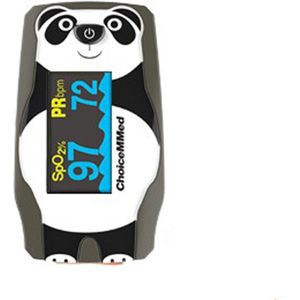 ChoiceMMed - Saturatiemeter - Speciaal voor kinderen - Model: Panda -Zwart met Wit