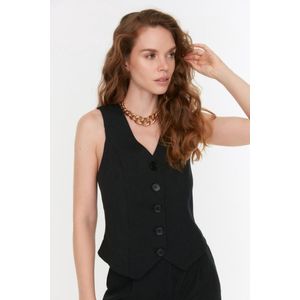 Trendyol - Damesvest - Zwart - Met Knopen - Regular Fit