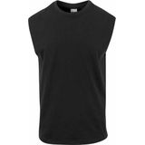 Urban Classics - Open Edge Sleeveless Mouwloos shirt - 2XL - Zwart