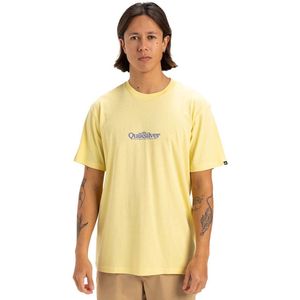 Quiksilver Fineline T-shirt Met Korte Mouwen Geel S Man