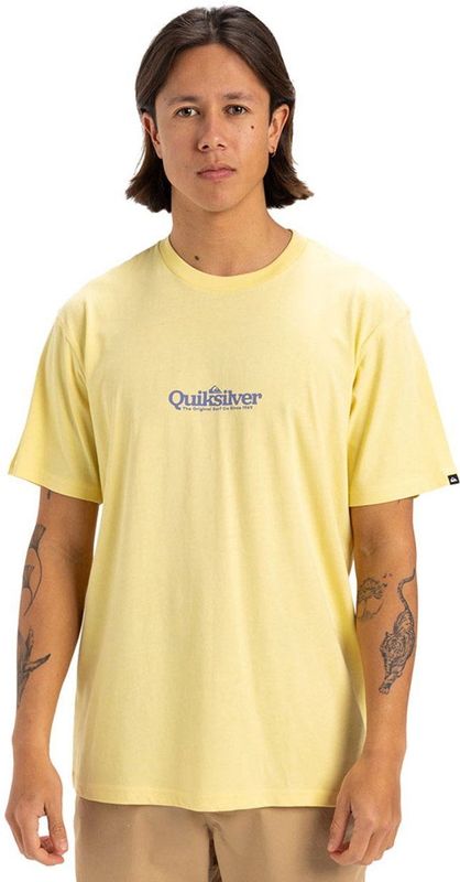 Quiksilver Fineline T-shirt Met Korte Mouwen Geel S Man