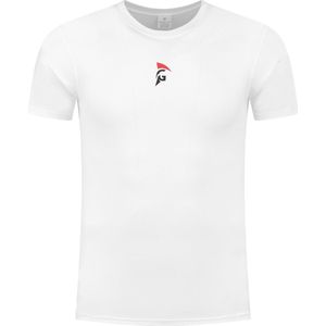 Gladiator Sports Compressie shirt - Sportshirt - Sportkleding voor Heren - Hardloop Shirt - Wit - S