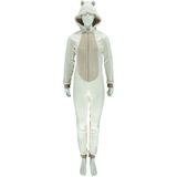 Apollo - Onesie dames - Beren onesie - Beige - Maat S/M - Onesie volwassenen - - Onesie volwasssenen vrouwen pyama