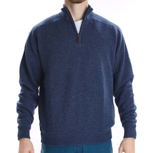 Osborne Knitwear Trui met halve rits - Lamswol - Rhapsody - XL