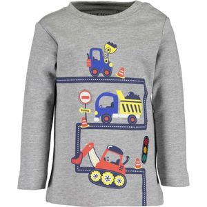 Blue Seven-Mini boys knitted shirt-Med Grey orig