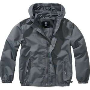 Brandit - Summer frontzip Kinder Windbreaker jacket - Kids 146/152 - Grijs