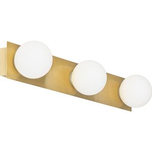 QAZQA cederic - Moderne Wandlamp voor binnen voor badkamer - 3 lichts - D 104 mm - Goud/messing -