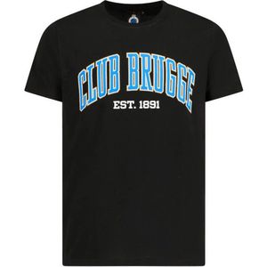 Zwart t-shirt Club Brugge 'est. 1891' kids maat 122/128 - official item