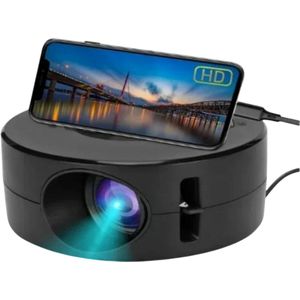 Smart Projector met Auto Focus – Ingebouwd Android LED HD Beamer – Ondersteunt 1080P Video – Draagbare Home Cinema voor Binnen en Buiten – Video Projector