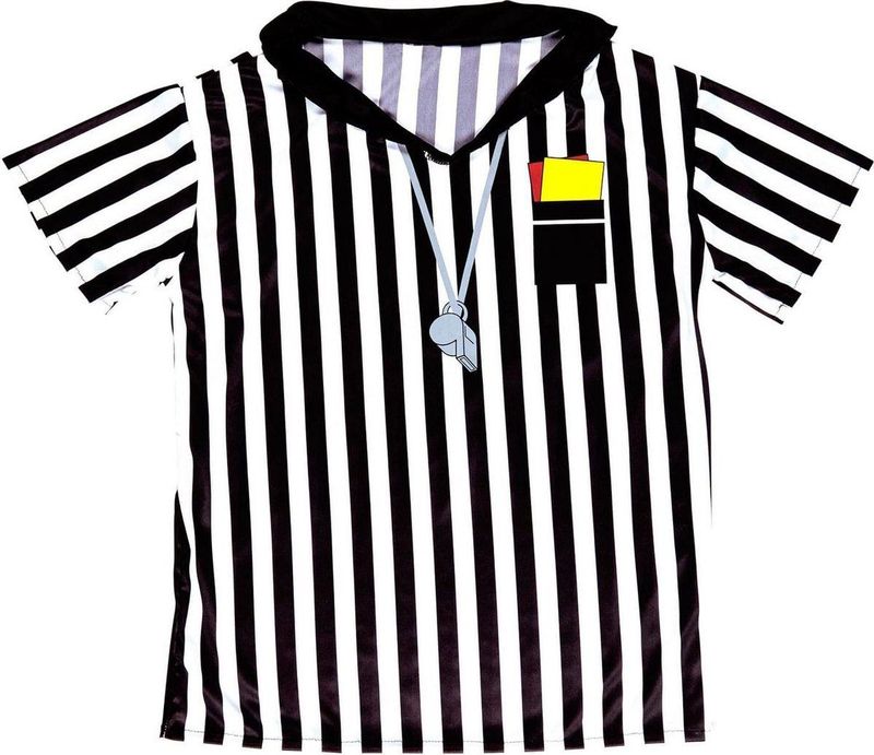 Ditscheidsrechter - Scheidsrechtersshirt - Zwart-Wit - Korte Mouwen