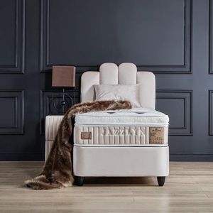 Boxspring - Beige - Opbergruimte - Jazzlyn