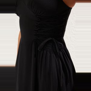 Trendyol Rode, Duurzamere Maxi Geweven Strandjurk Tbess24El00098