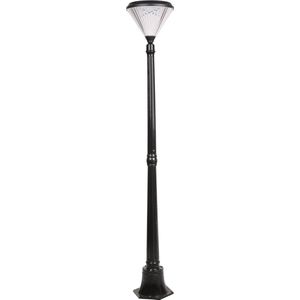 Iplux® - Paris - Hoge Solar Lantaarn 160cm - Warm wit - Lamp op zonne-energie