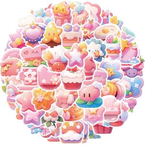 Ainy 3D Kawaii Stickers 56 stuks voor bullet journal, fotoalbum, laptop, telefoon, waterfles en zelfs als muursticker of geschenksticker. Beloningsstickers / knutselen stickervellen voor kinderen en volwassenen