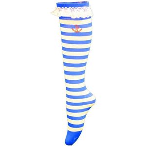 Rubie's Pantysokken Matroos Dames Blauw/wit One Size