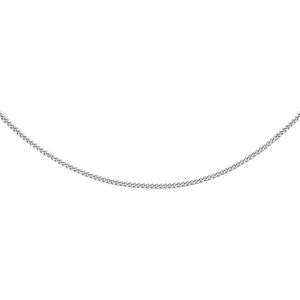 YO&NO - Ketting - Zilver - Gourmet - 1,6 mm - 41 + 4 cm - Sieraden vrouw -  Gerhodineerd - Zilver 925