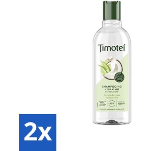 2 x Timotei - Shampoo - Aloä Vera & Kokosolie - Hydraterend - 300ml - Hydraterende Shampoo - Aloë Vera Shampoo - Kokosolie Shampoo - 2in1 Shampoo - Shampoo Conditioner