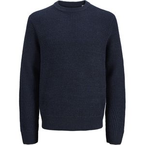 JACK&JONES - JJGLOBAL KNIT CREW NECK PLS - Gebreide Trui - Blauw