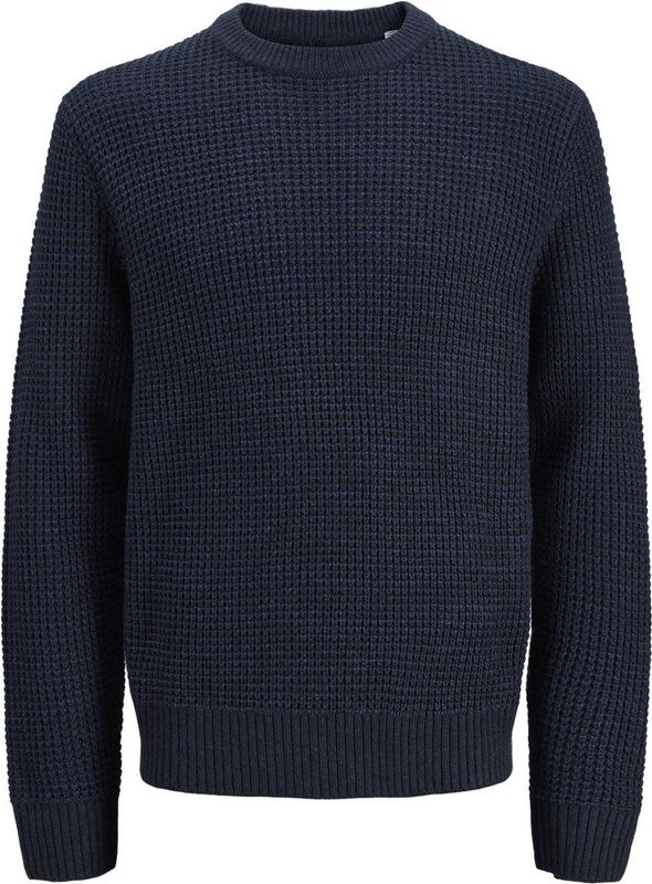 JACK&JONES - JJGLOBAL KNIT CREW NECK PLS - Gebreide Trui - Blauw