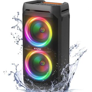 100W Bluetooth Feestluidspreker – Waterdichte Bluetooth Speaker met Diepe Bas en 115dB Geluid