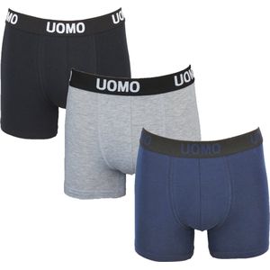 UOMO 3-Pack heren boxershorts assorti - maat XXL