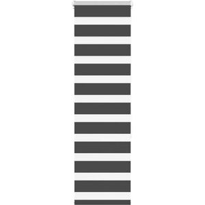 vidaXL - Zebra - rolgordijn - 45x150 - cm - stofbreedte - 40,9 - cm - zwart