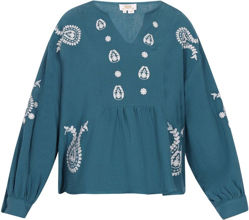 usha - Blouse - V-Ausschnitt - Lange Mouwen - Boho-Chic