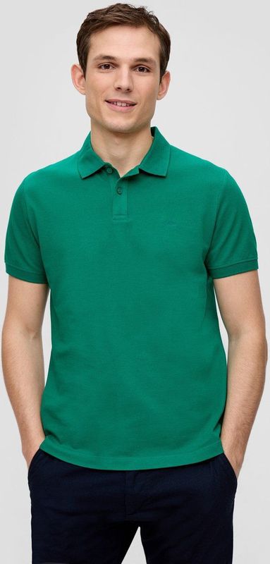 S.Oliver Regular Fit Polo met Logo Groen