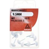 Deltafix - Markiesnagels - Wit - 9,5mm - 10 Stuks