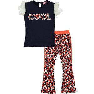 O'CHILL - Kledingset - retro look -  2delig - Flaired Broek  Birdy - Shirt Fanny - Maat 116
