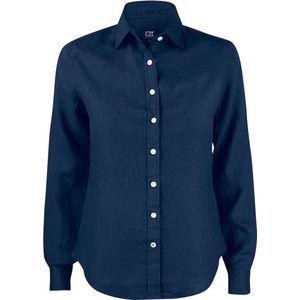 Cutter & Buck Summerland Linen Shirt Dames 352409 - Dark Navy - S