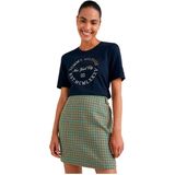 Tommy Hilfiger Reg Metallic Roundall T-shirt Met Korte Mouwen Blauw XS Vrouw