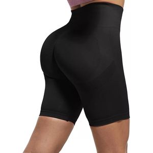 Korte Sportlegging dames - Sportkleding dames - Korte Sportbroek dames - Sportlegging - Shape legging -Tiktok legging - Sportlegging dames high waist - Hardloopbroek dames - yoga legging dames - Zwart Maat M