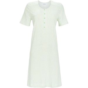 Aquagroen strepen nachthemd Ringella - Groen - Maat - 40