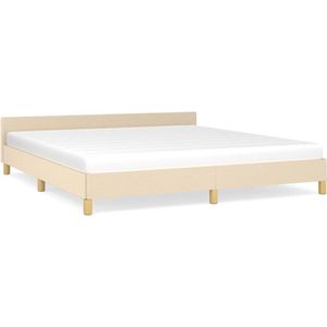 vidaXL-Bedframe-met-hoofdeinde-stof-crèmekleurig-180x200-cm