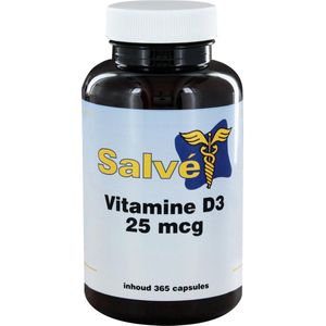 Salvé Vitamine D3 25 mcg 365 capsules